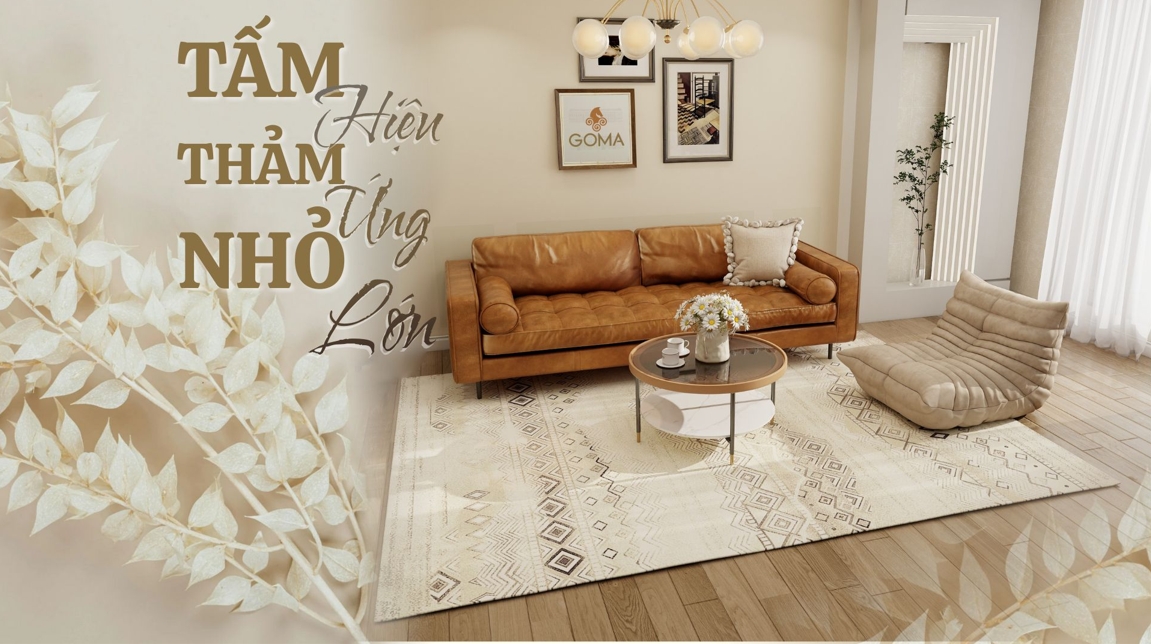 Tấm Thảm Nhỏ, Hiệu Ứng Lớn – Bí Quyết “Nới Rộng” Không Gian Sống