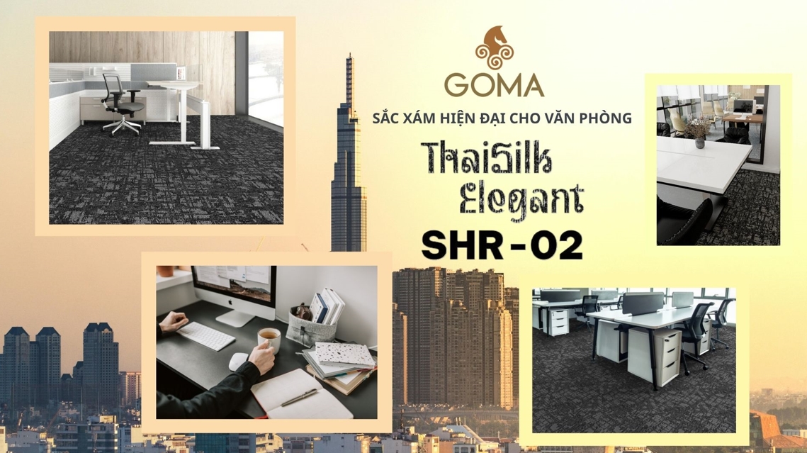 Mã Thảm SHR-02 – Sắc Xám Hiện Đại Cho Văn Phòng Gọn Gàng Và Chuyên Nghiệp