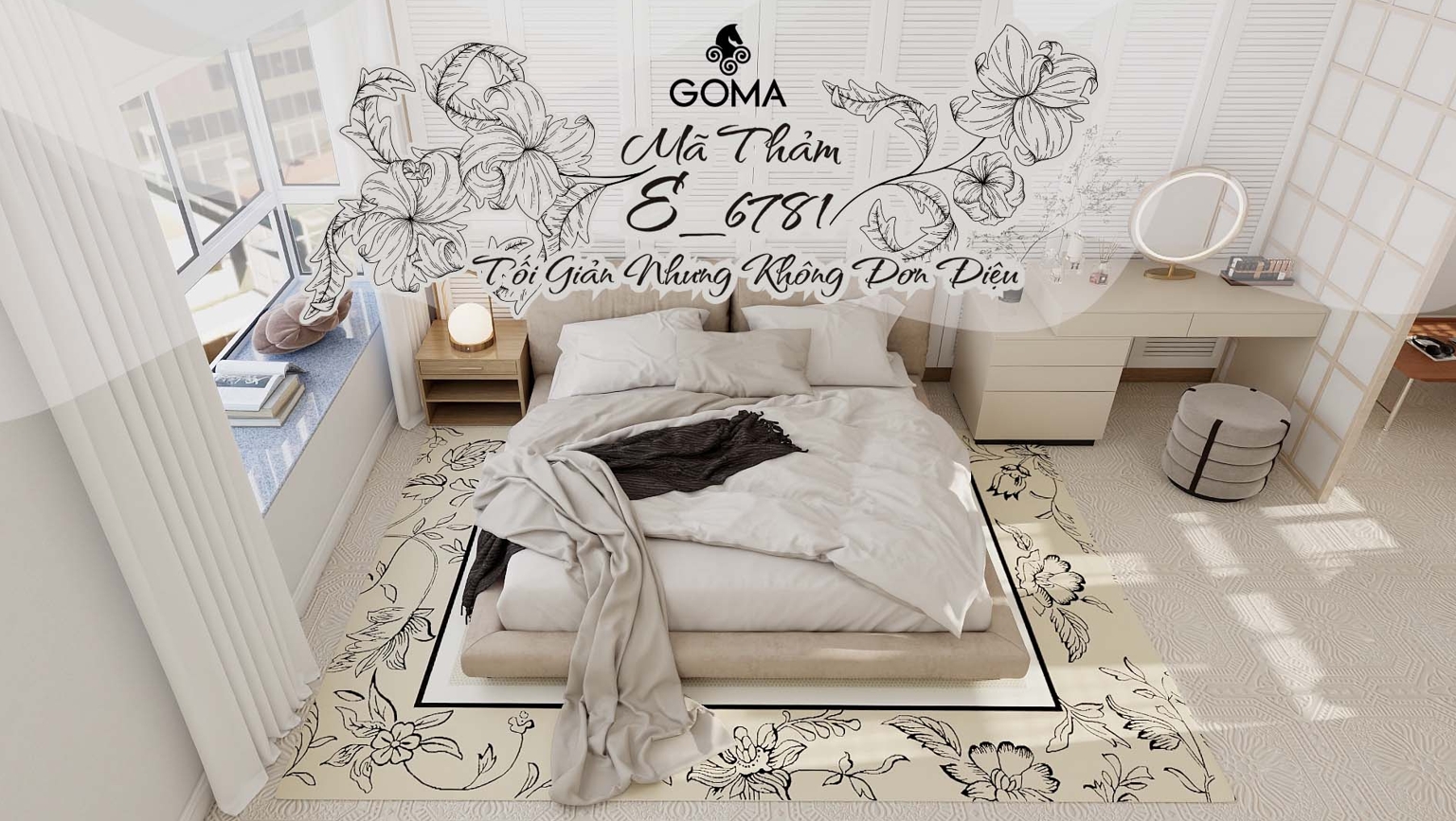 Mã Thảm E-6781 – Tối Giản Nhưng Không Đơn Điệu