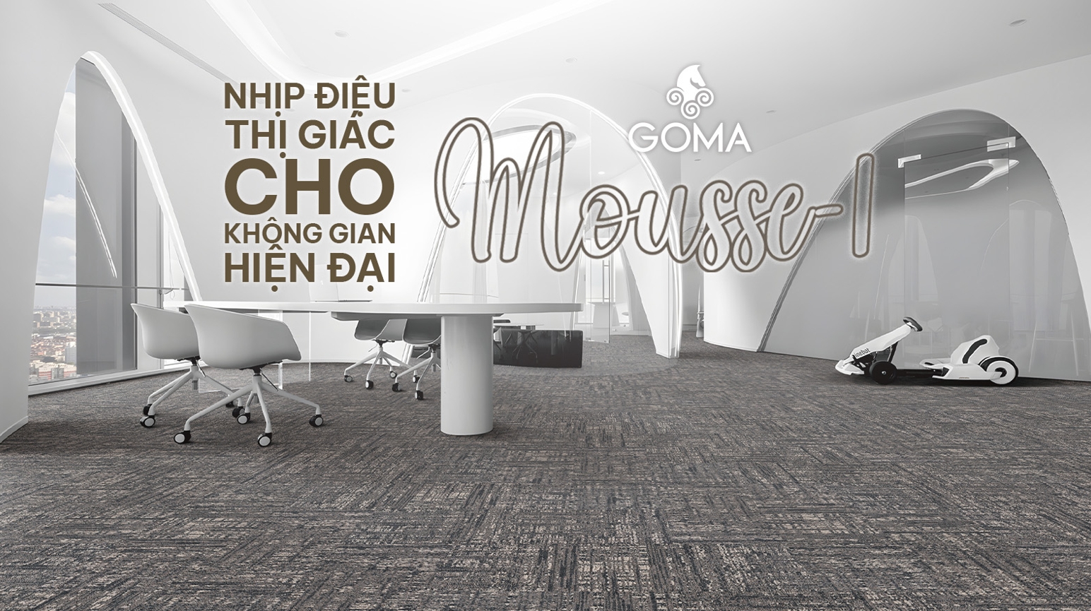 Thảm Tấm Mousse-1 – Nhịp Điệu Thị Giác Cho Không Gian Hiện Đại, Sang Trọng Và Chuyên Nghiệp